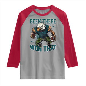 Been There Won That Fierce Football Graphic Raglan Shirt Game Day Champions Sport Fans TS02 Sport Gray Red Print Your Wear