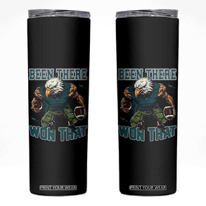 Been There Won That Fierce Football Graphic Skinny Tumbler Game Day Champions Sport Fans TS02 Black Print Your Wear