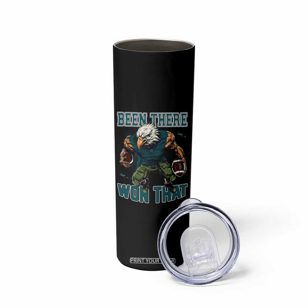 Been There Won That Fierce Football Graphic Skinny Tumbler Game Day Champions Sport Fans TS02 Print Your Wear