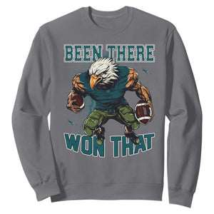 Been There Won That Fierce Football Graphic Sweatshirt Game Day Champions Sport Fans TS02 Charcoal Print Your Wear