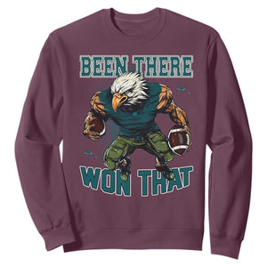 Been There Won That Fierce Football Graphic Sweatshirt Game Day Champions Sport Fans TS02 Maroon Print Your Wear