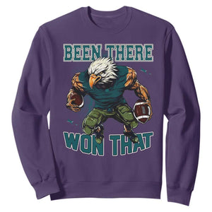 Been There Won That Fierce Football Graphic Sweatshirt Game Day Champions Sport Fans TS02 Purple Print Your Wear