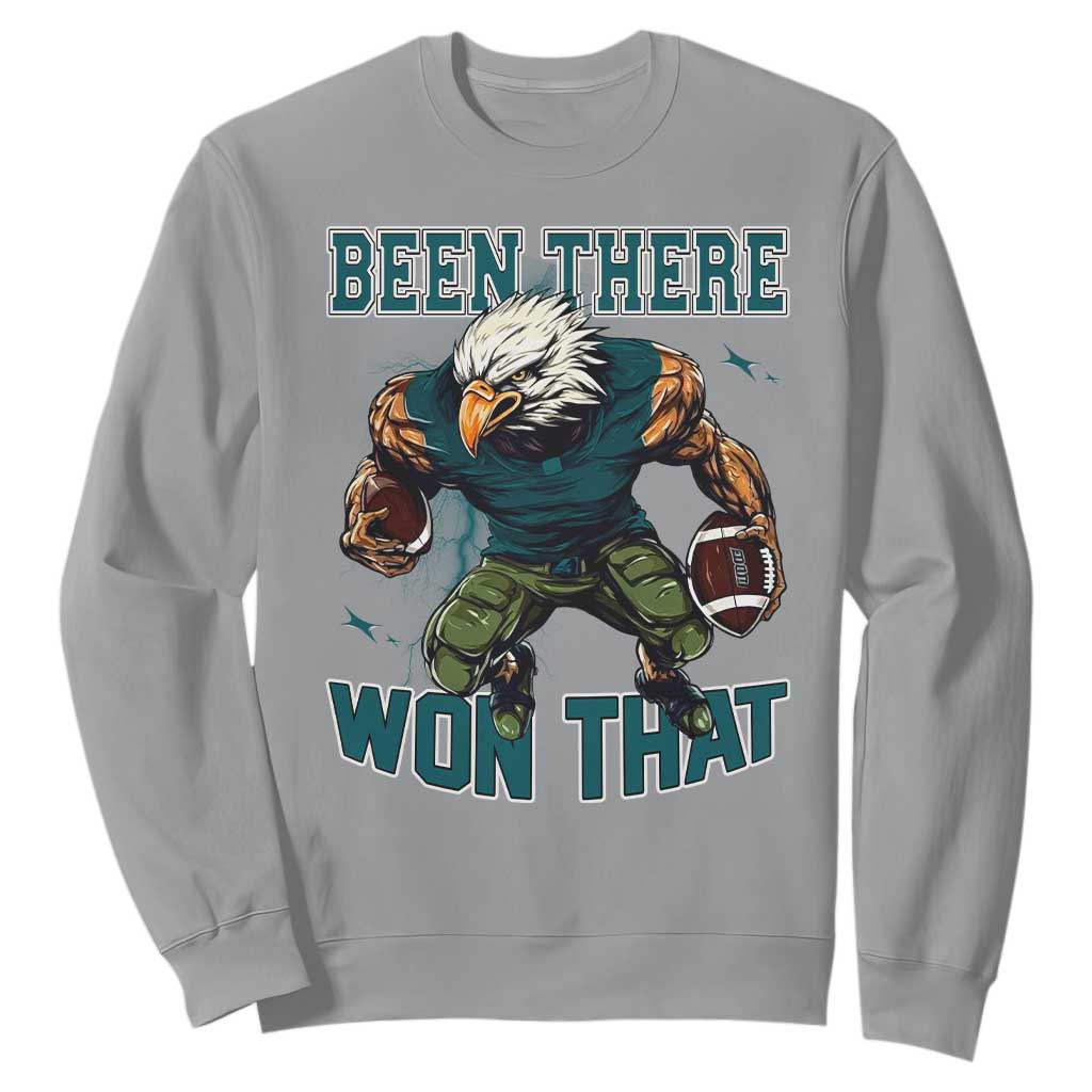Been There Won That Fierce Football Graphic Sweatshirt Game Day Champions Sport Fans TS02 Sport Gray Print Your Wear
