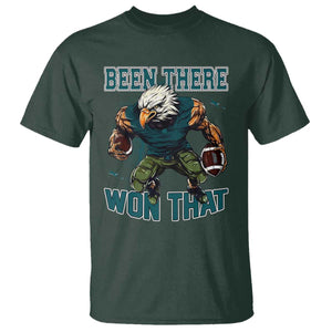 Been There Won That Fierce Football Graphic T Shirt Game Day Champions Sport Fans TS02 Dark Forest Green Print Your Wear