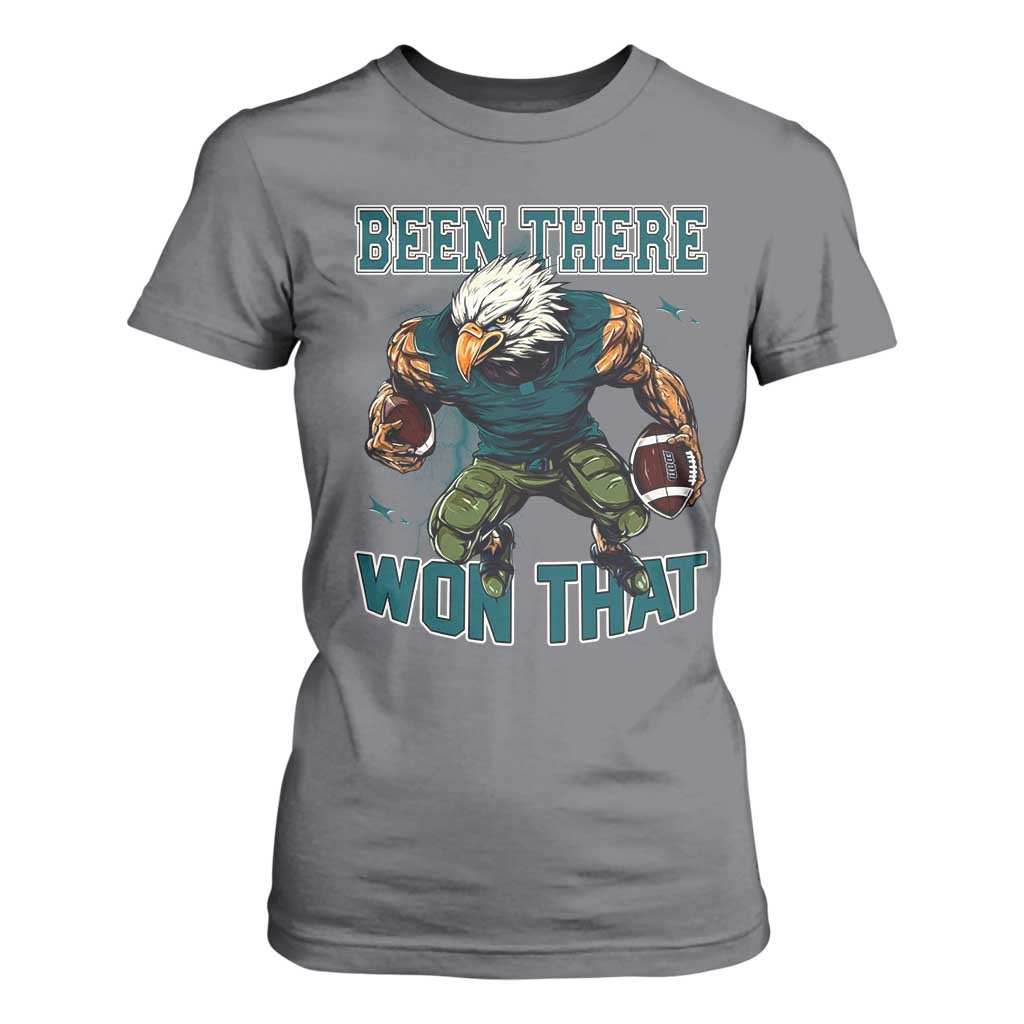 Been There Won That Fierce Football Graphic T Shirt For Women Game Day Champions Sport Fans TS02 Charcoal Print Your Wear