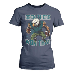 Been There Won That Fierce Football Graphic T Shirt For Women Game Day Champions Sport Fans TS02 Navy Print Your Wear