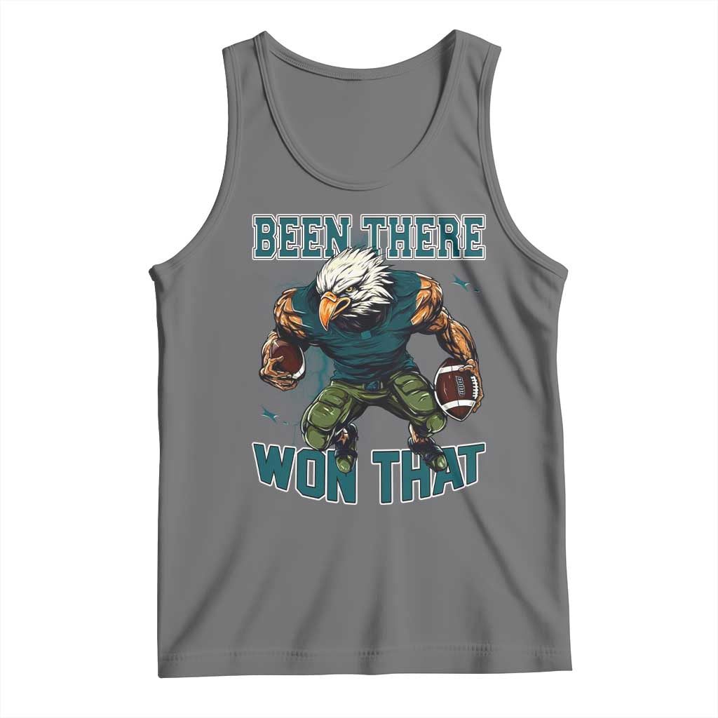 Been There Won That Fierce Football Graphic Tank Top Game Day Champions Sport Fans TS02 Black Heather Print Your Wear