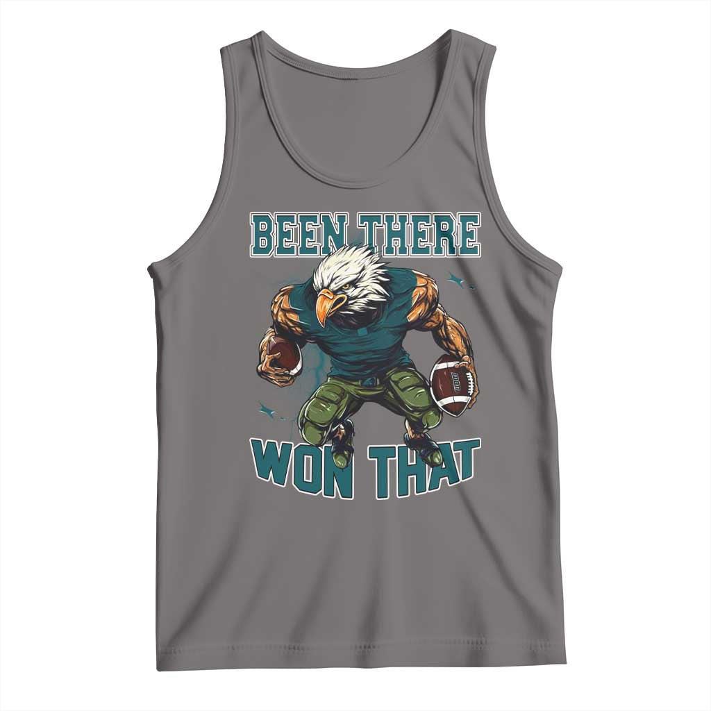 Been There Won That Fierce Football Graphic Tank Top Game Day Champions Sport Fans TS02 Deep Heather Print Your Wear