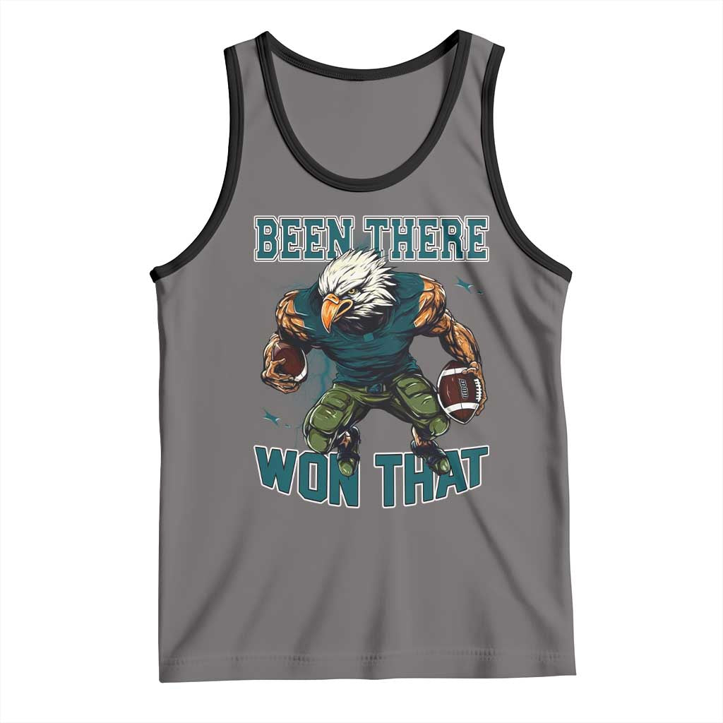 Been There Won That Fierce Football Graphic Tank Top Game Day Champions Sport Fans TS02 Deep Heather Black Print Your Wear