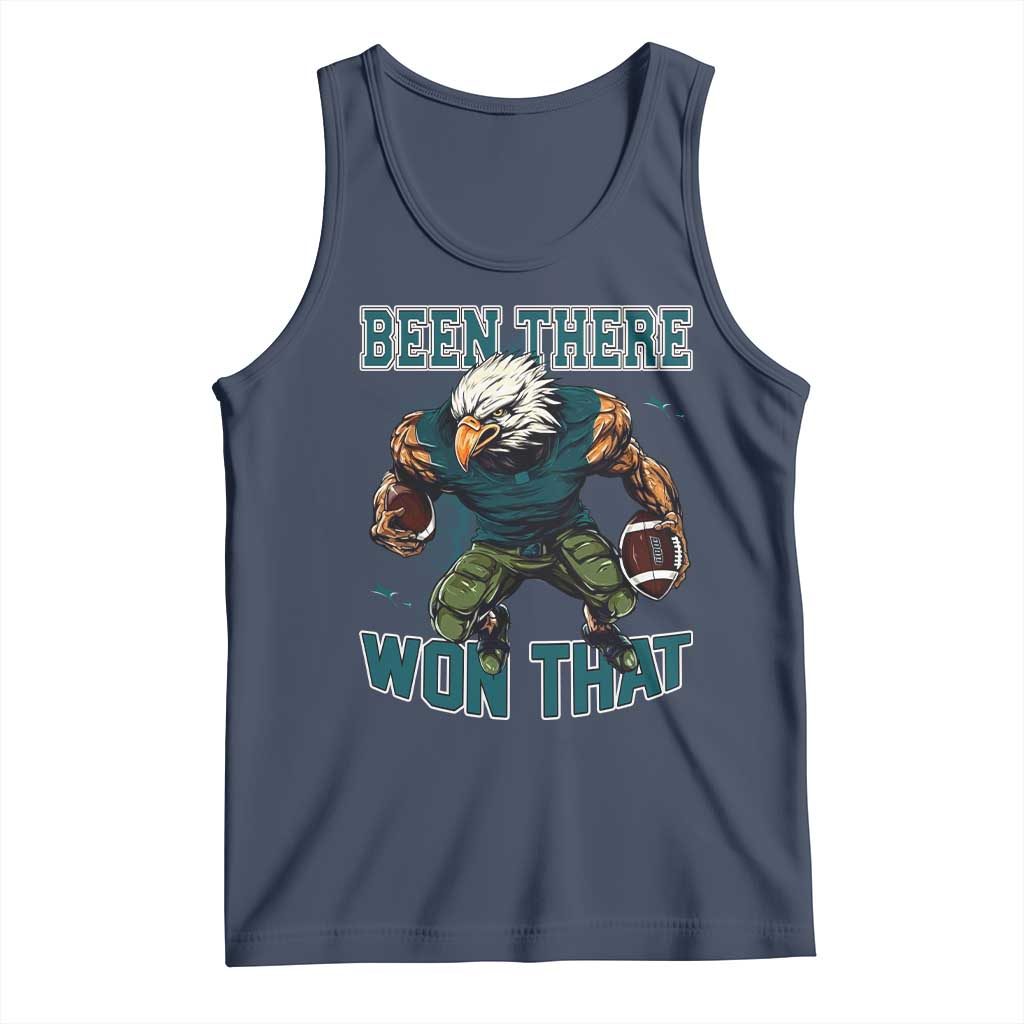 Been There Won That Fierce Football Graphic Tank Top Game Day Champions Sport Fans TS02 Navy Print Your Wear