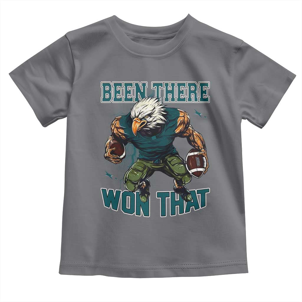 Been There Won That Fierce Football Graphic Toddler T Shirt Game Day Champions Sport Fans TS02 Charcoal Print Your Wear