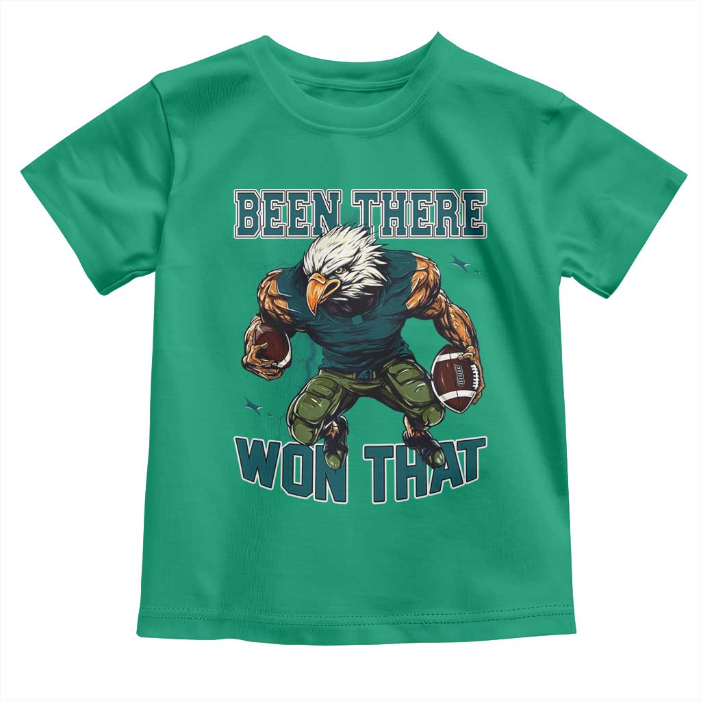 Been There Won That Fierce Football Graphic Toddler T Shirt Game Day Champions Sport Fans TS02 Irish Green Print Your Wear