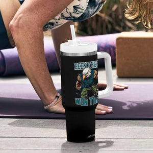 Been There Won That Fierce Football Graphic Tumbler With Handle Game Day Champions Sport Fans TS02 Print Your Wear