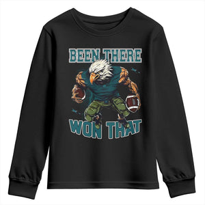 Been There Won That Fierce Football Graphic Youth Sweatshirt Game Day Champions Sport Fans TS02 Black Print Your Wear