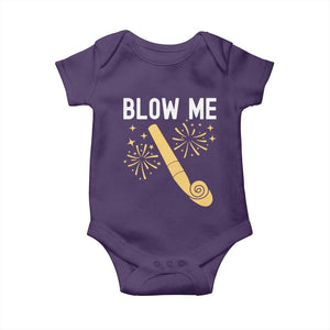 Funny Offensive Blow Me Baby Onesie Adult Humor Party Celebration TS02 Purple Print Your Wear