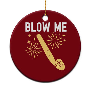 Funny Offensive Blow Me Ceramic Ornament Adult Humor Party Celebration TS02 1pc Red Print Your Wear