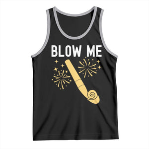 Funny Offensive Blow Me Tank Top Adult Humor Party Celebration TS02 Black Athletic Heather Print Your Wear