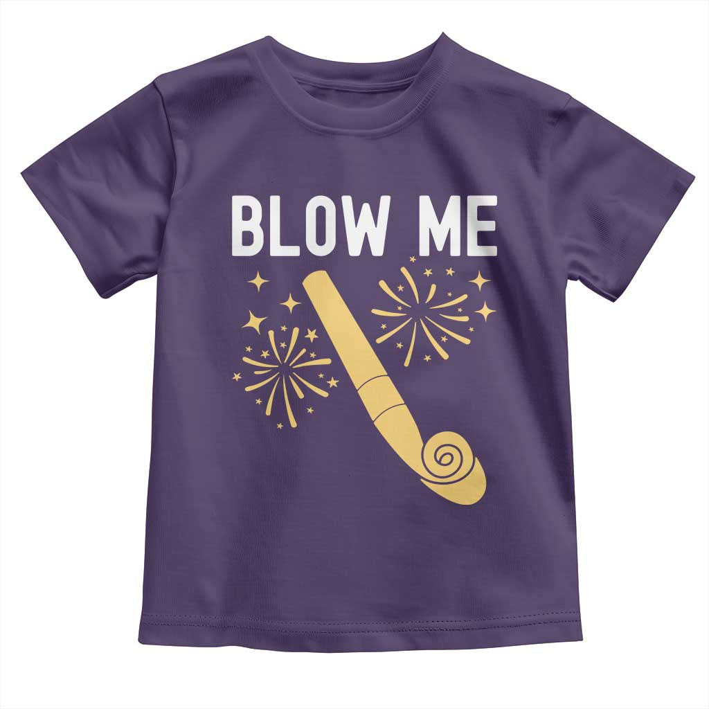 Funny Offensive Blow Me Toddler T Shirt Adult Humor Party Celebration TS02 Purple Print Your Wear