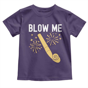 Funny Offensive Blow Me Toddler T Shirt Adult Humor Party Celebration TS02 Purple Print Your Wear