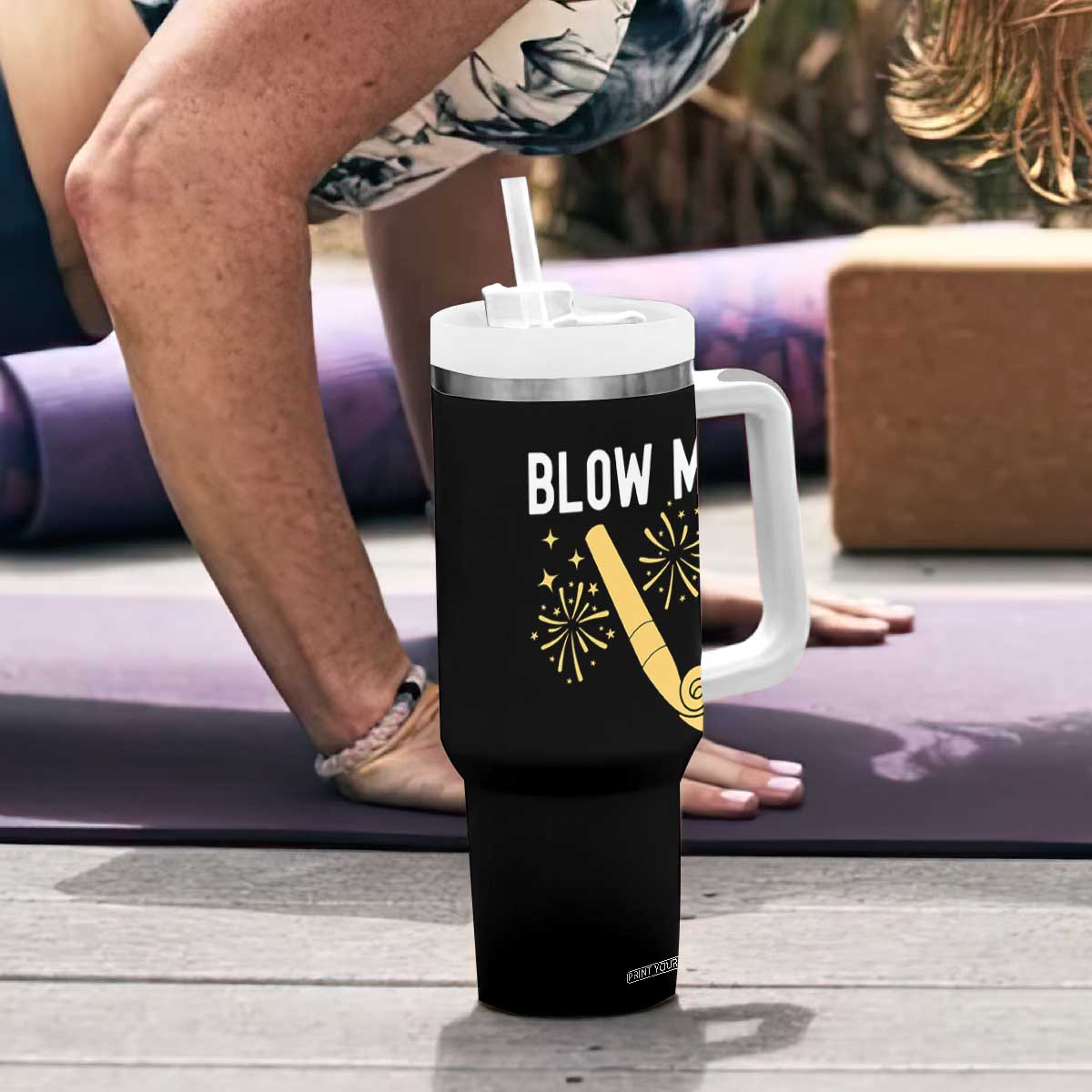 Funny Offensive Blow Me Tumbler With Handle Adult Humor Party Celebration TS02 Print Your Wear