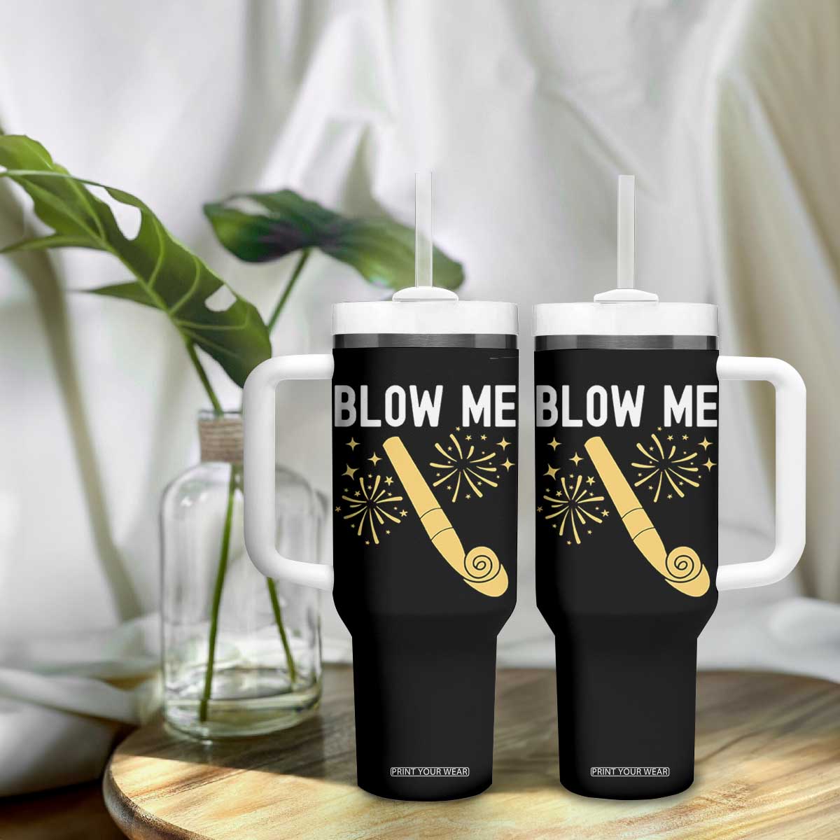 Funny Offensive Blow Me Tumbler With Handle Adult Humor Party Celebration TS02 Print Your Wear