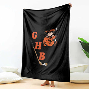 Yeah I Like GHB Gay Hockey Boys Throw Blanket LGBTQ Pride Hockey Fan TS02 Print Your Wear