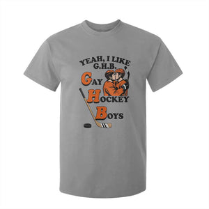 Yeah I Like GHB Gay Hockey Boys T Shirt For Kid LGBTQ Pride Hockey Fan TS02 Sport Gray Print Your Wear