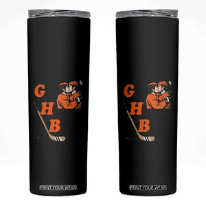 Yeah I Like GHB Gay Hockey Boys Skinny Tumbler LGBTQ Pride Hockey Fan TS02 Black Print Your Wear