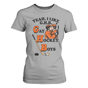 Yeah I Like GHB Gay Hockey Boys T Shirt For Women LGBTQ Pride Hockey Fan TS02 Sport Gray Print Your Wear