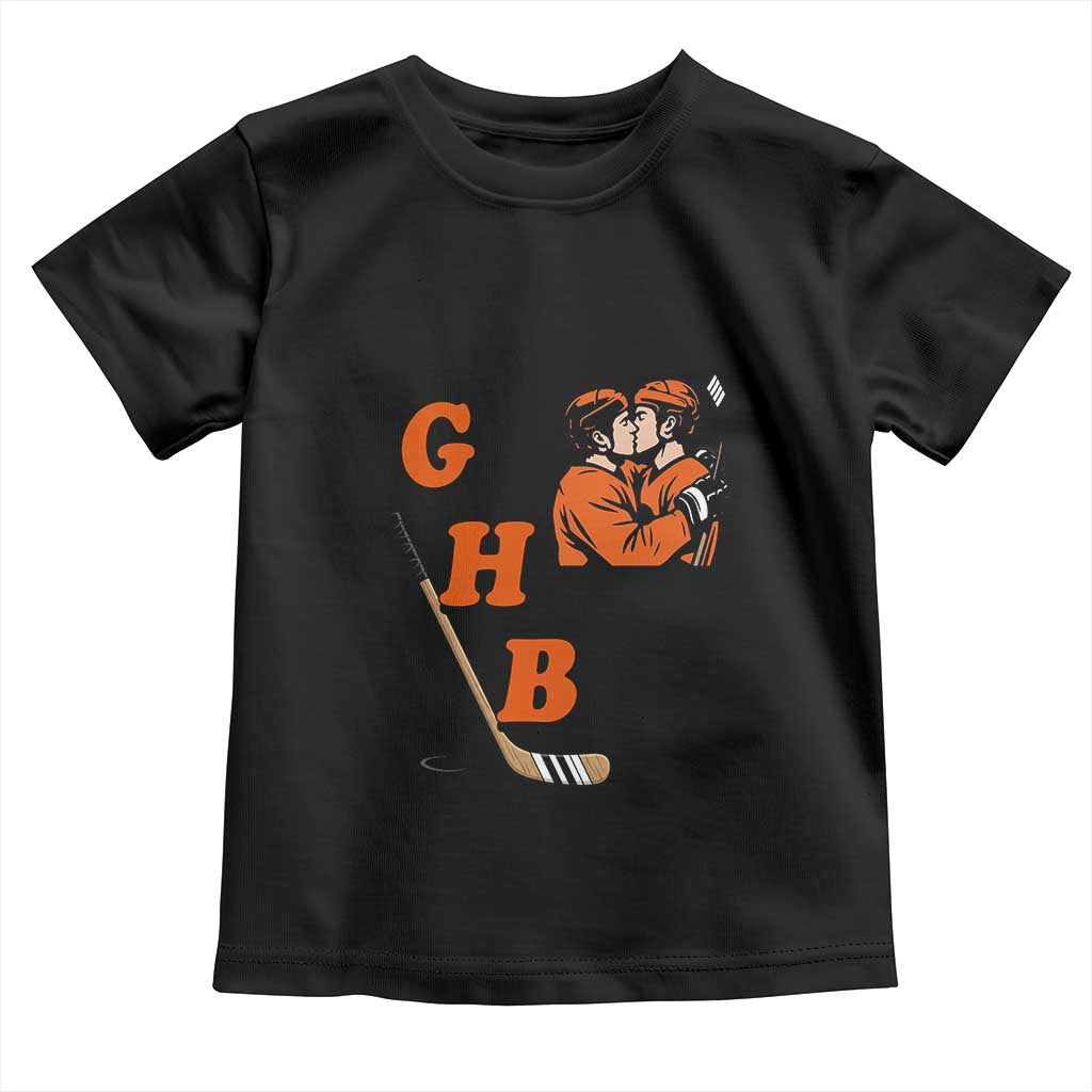 Yeah I Like GHB Gay Hockey Boys Toddler T Shirt LGBTQ Pride Hockey Fan TS02 Black Print Your Wear