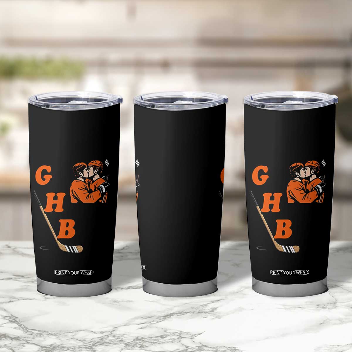 Yeah I Like GHB Gay Hockey Boys Tumbler Cup LGBTQ Pride Hockey Fan TS02 Print Your Wear