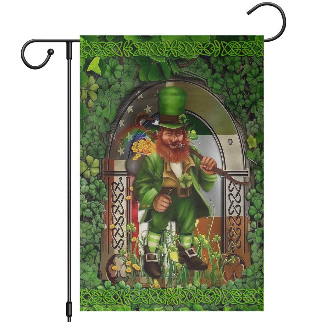 Happy St Patrick's Day Leprechaun Garden Flag American Irish Flag TS02 Irish Green Print Your Wear