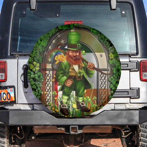 Happy St Patrick's Day Leprechaun Spare Tire Cover American Irish Flag TS02 No hole Irish Green Print Your Wear