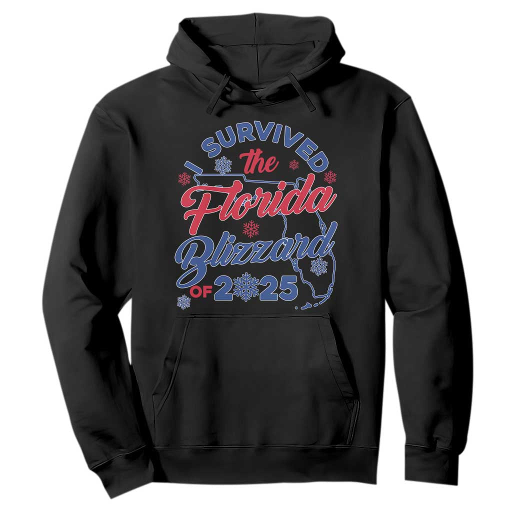 I Survived The Florida Blizzard Of 2025 Hoodie TS02 Black Print Your Wear