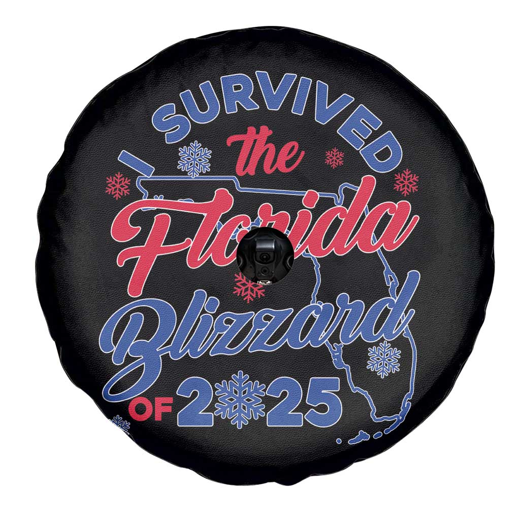 I Survived The Florida Blizzard Of 2025 Spare Tire Cover TS02 Print Your Wear