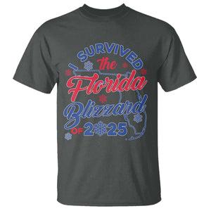 I Survived The Florida Blizzard Of 2025 T Shirt TS02 Dark Heather Print Your Wear