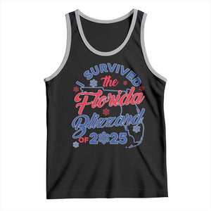 I Survived The Florida Blizzard Of 2025 Tank Top TS02 Black Athletic Heather Print Your Wear