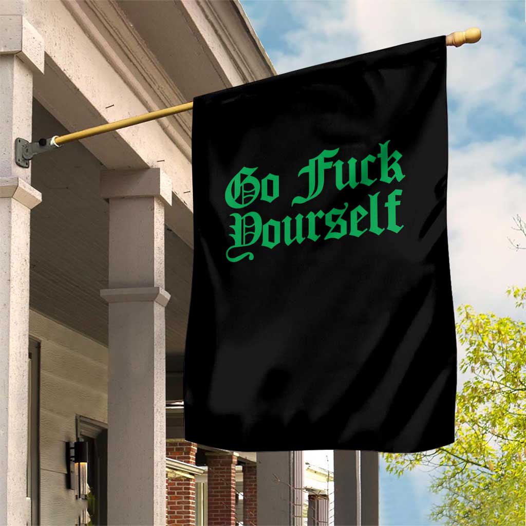 Fanone Officer Go F Yourself Garden Flag Edgy Rebellious Attitude TS02 Print Your Wear