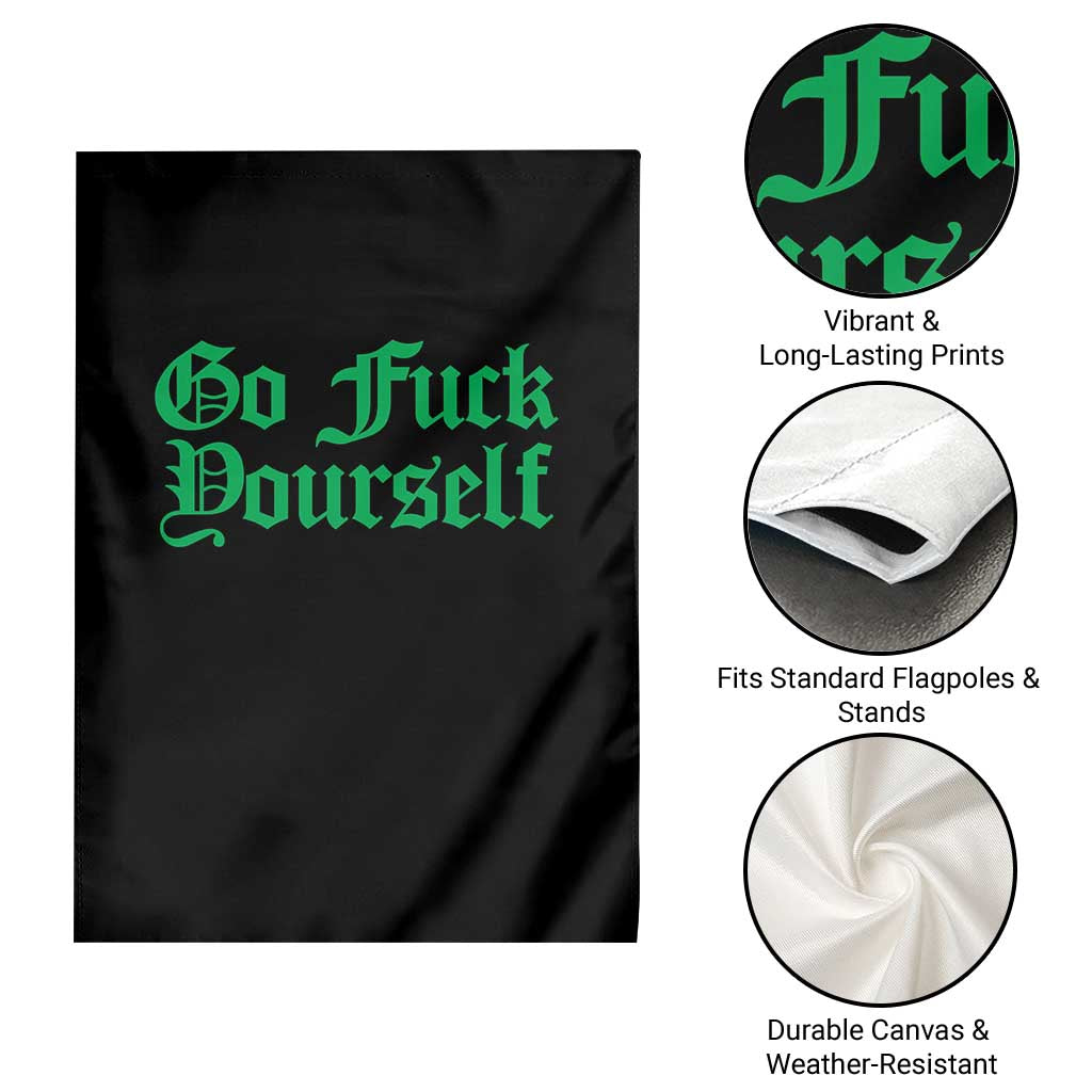 Fanone Officer Go F Yourself Garden Flag Edgy Rebellious Attitude TS02 Print Your Wear