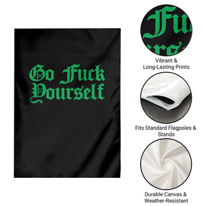 Fanone Officer Go F Yourself Garden Flag Edgy Rebellious Attitude TS02 Print Your Wear