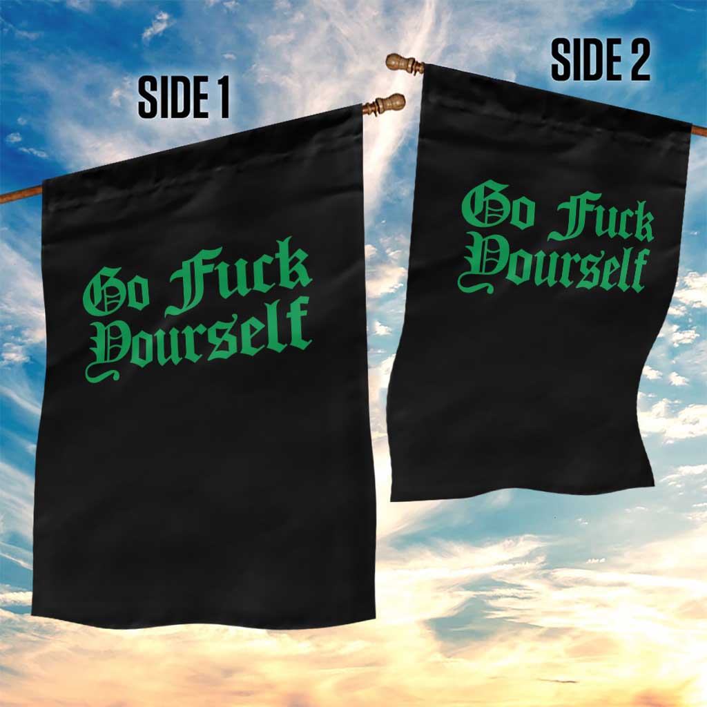 Fanone Officer Go F Yourself Garden Flag Edgy Rebellious Attitude TS02 Print Your Wear