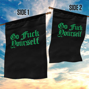 Fanone Officer Go F Yourself Garden Flag Edgy Rebellious Attitude TS02 Print Your Wear
