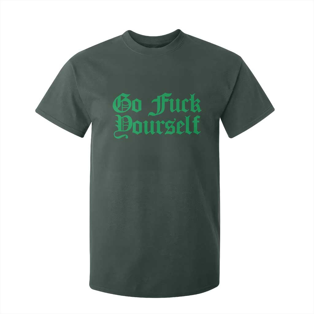 Fanone Officer Go F Yourself T Shirt For Kid Edgy Rebellious Attitude TS02 Dark Forest Green Print Your Wear