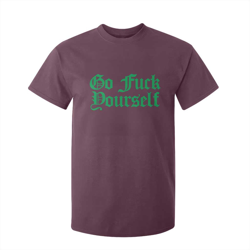 Fanone Officer Go F Yourself T Shirt For Kid Edgy Rebellious Attitude TS02 Maroon Print Your Wear