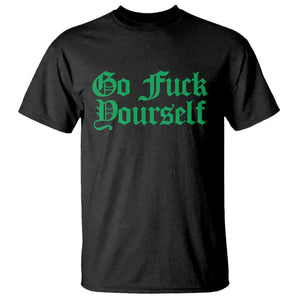 Fanone Officer Go F Yourself T Shirt Edgy Rebellious Attitude TS02 Black Print Your Wear