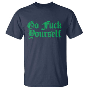 Fanone Officer Go F Yourself T Shirt Edgy Rebellious Attitude TS02 Navy Print Your Wear