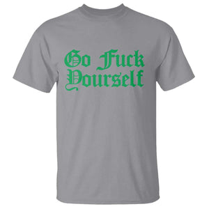 Fanone Officer Go F Yourself T Shirt Edgy Rebellious Attitude TS02 Sport Gray Print Your Wear