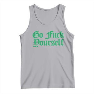 Fanone Officer Go F Yourself Tank Top Edgy Rebellious Attitude TS02 Athletic Heather Print Your Wear