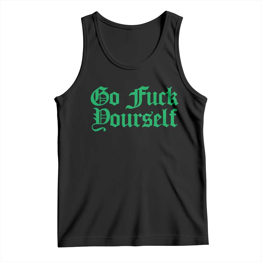 Fanone Officer Go F Yourself Tank Top Edgy Rebellious Attitude TS02 Black Print Your Wear