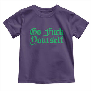 Fanone Officer Go F Yourself Toddler T Shirt Edgy Rebellious Attitude TS02 Purple Print Your Wear